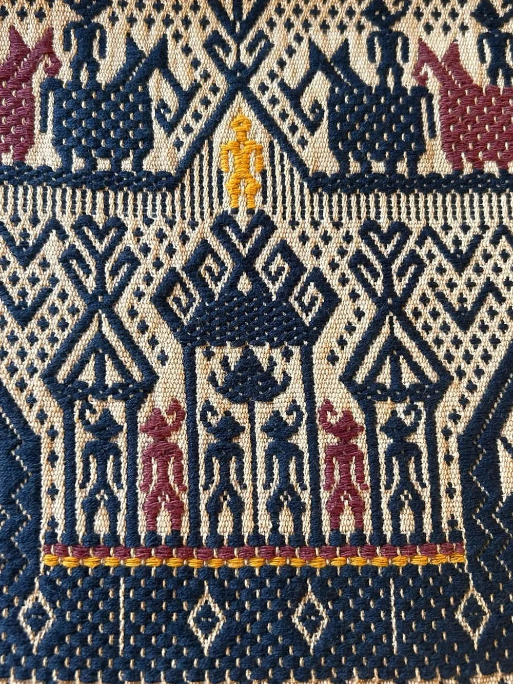 Antique Handwoven Kain Kapal/Tampan Tribal Textile #0425263